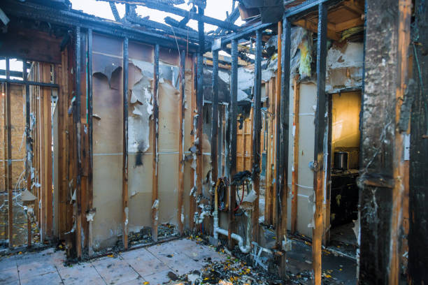 Professional Fire Damage Repair technician working in Sequim, WA